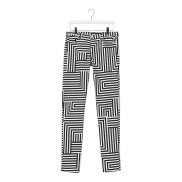 Zigzag print jeans, $120